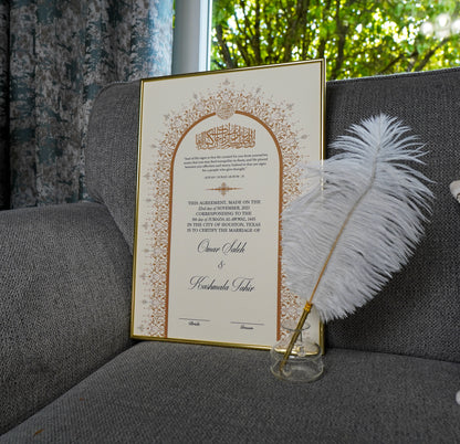 Riwaayat A3 Luxury Nikkah Certificate - Neutral